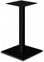 Подстолье UNO 100 Подстолье металлическое для стола в стиле Loft (опора для круглого и квадратного обеденного стола Лофт) черное на одной ножке для кухни